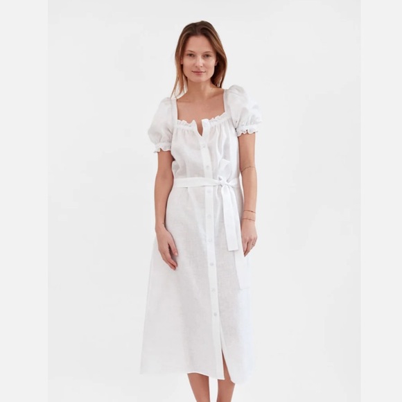 *Never Worn* SLEEPER Maxi Brigitte Dress - White - Picture 2 of 3